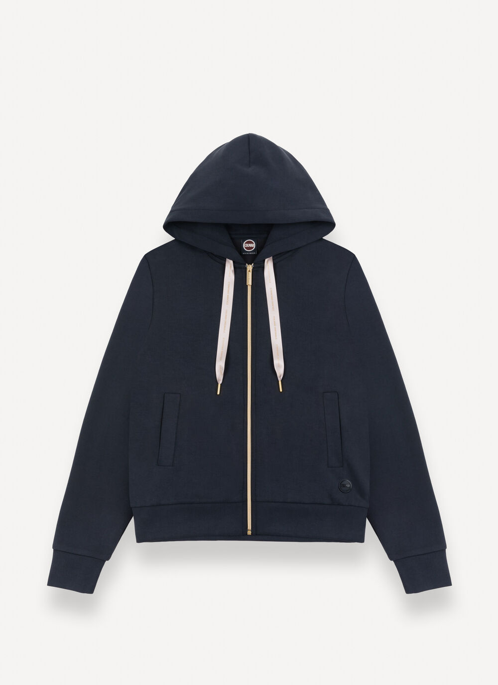 Full-zip cotton/modal sweatshirt image number 4