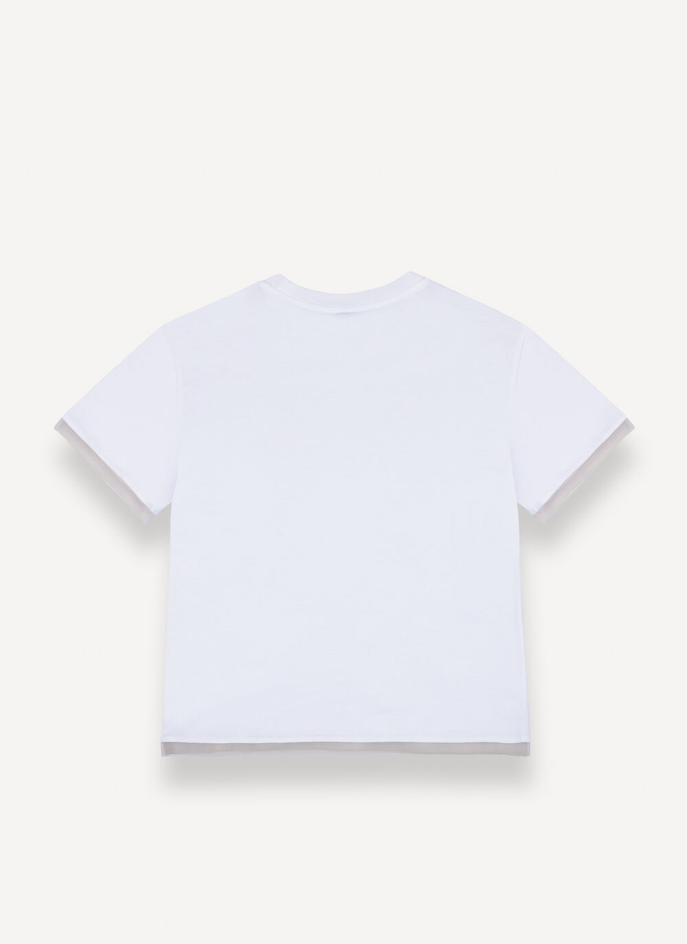 T-shirt with tulle details image number 5