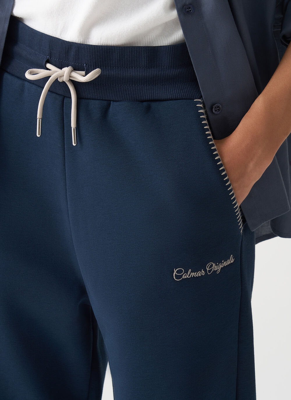 Tracksuit bottoms with embroidery image number 2