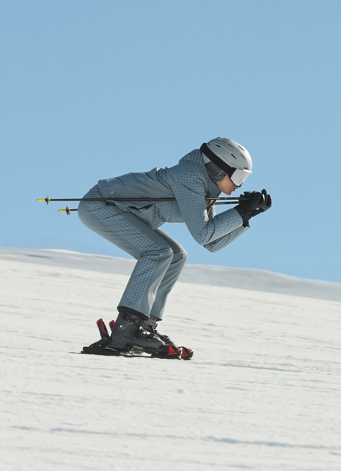 Charming houndstooth ski jacket image number 7