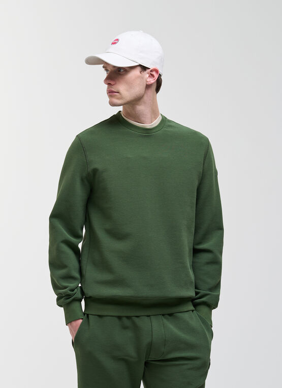 Sweat-shirt &agrave; col rond mille raies