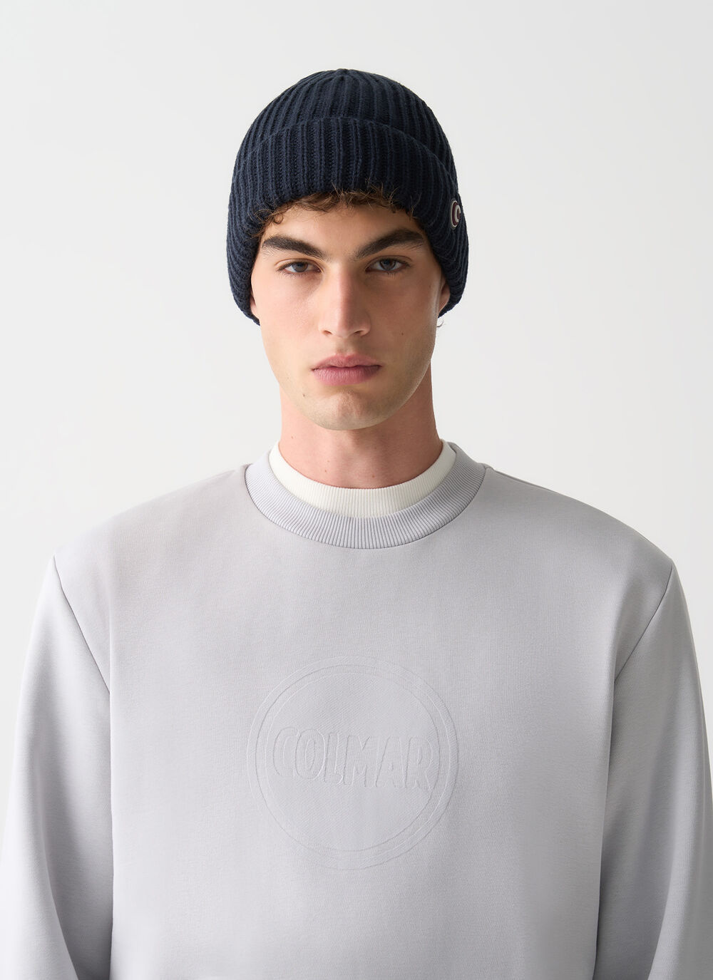 Crew-neck sweatshirt with logo image number 1