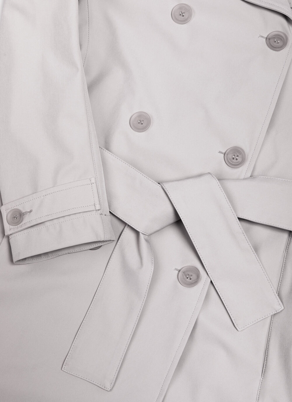 Long waterproof trench coat image number 6