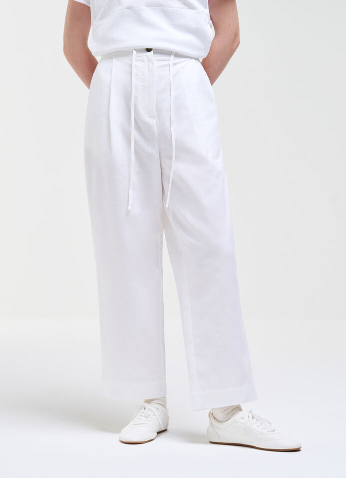 Pleated Linen Trousers