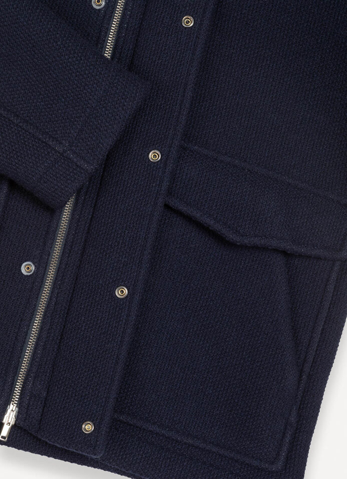 Manteau en piqué avec capuche image number 6