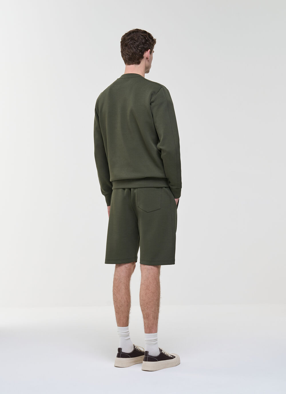 Cotton interlock crew-neck sweatshirt image number 3