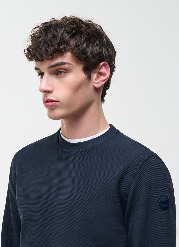 Needlecord crew-neck sweatshirt image number 2