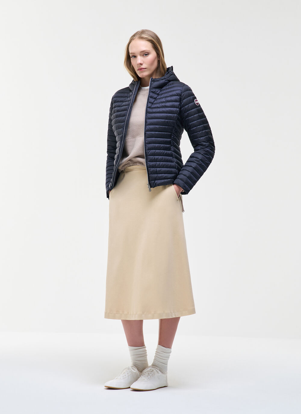 Light down jacket with hood image number 0