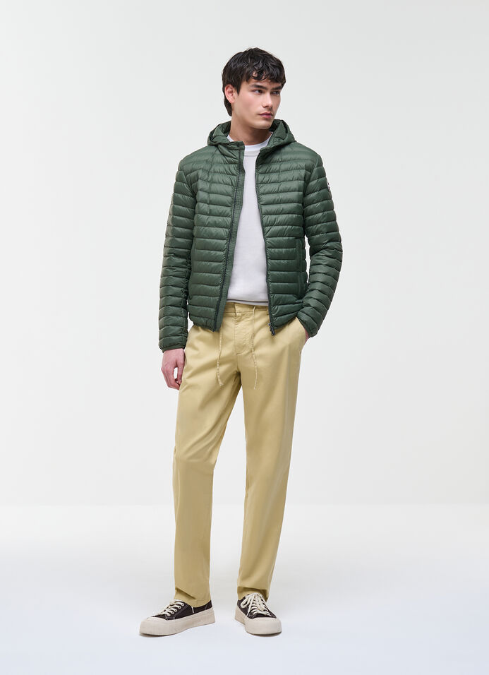 Light down jacket with hood