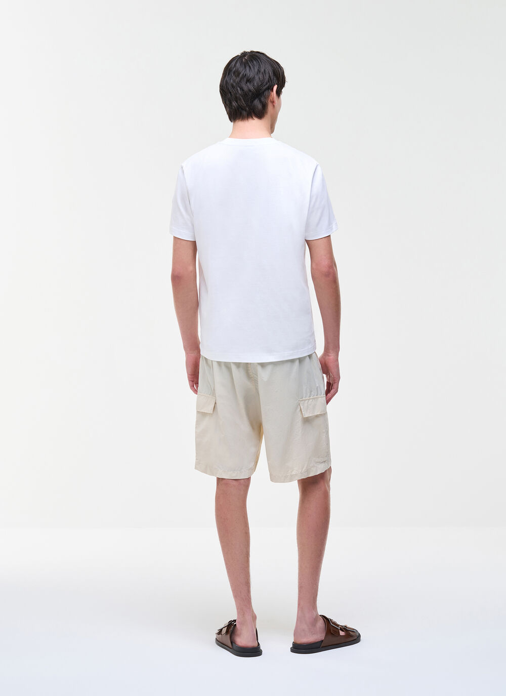 Cotton round-neck T-shirt image number 3