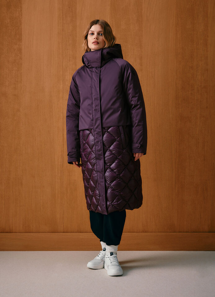 Long down-padded maxi-jacket image number 1