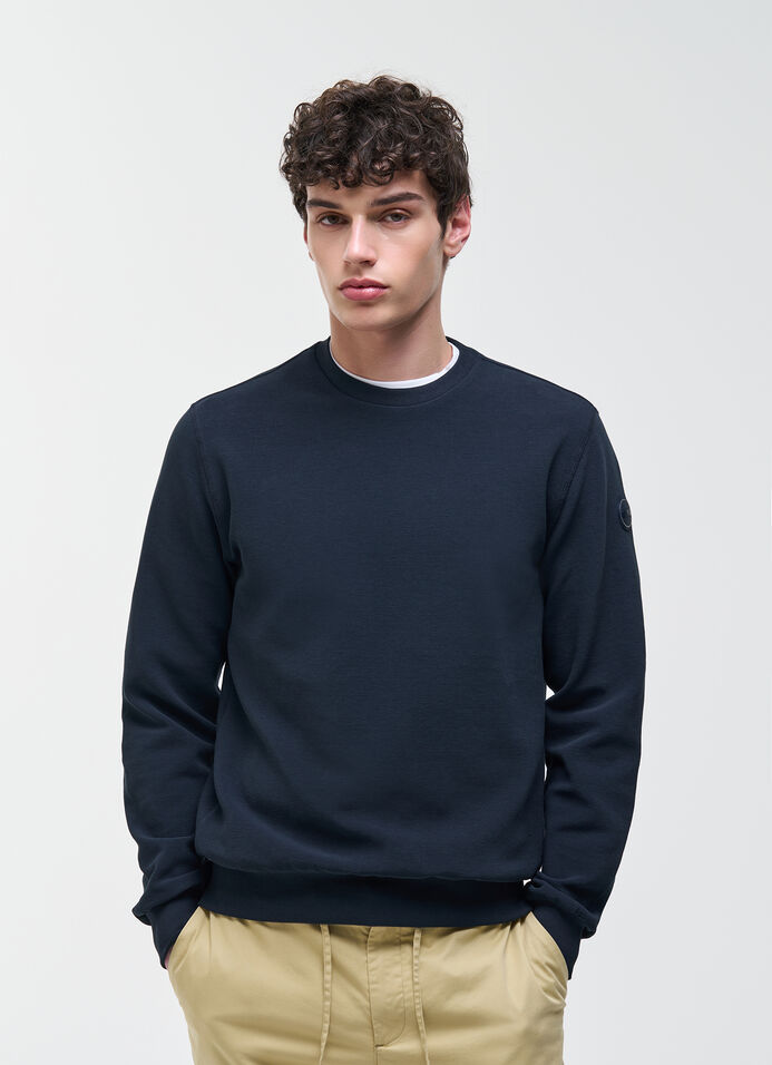 Needlecord crew-neck sweatshirt