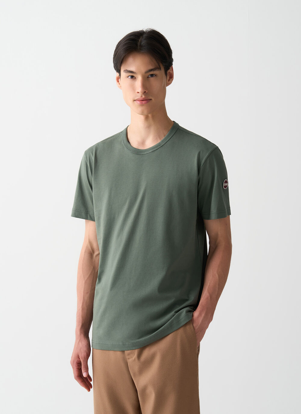 Cotton round-neck T-shirt image number 0