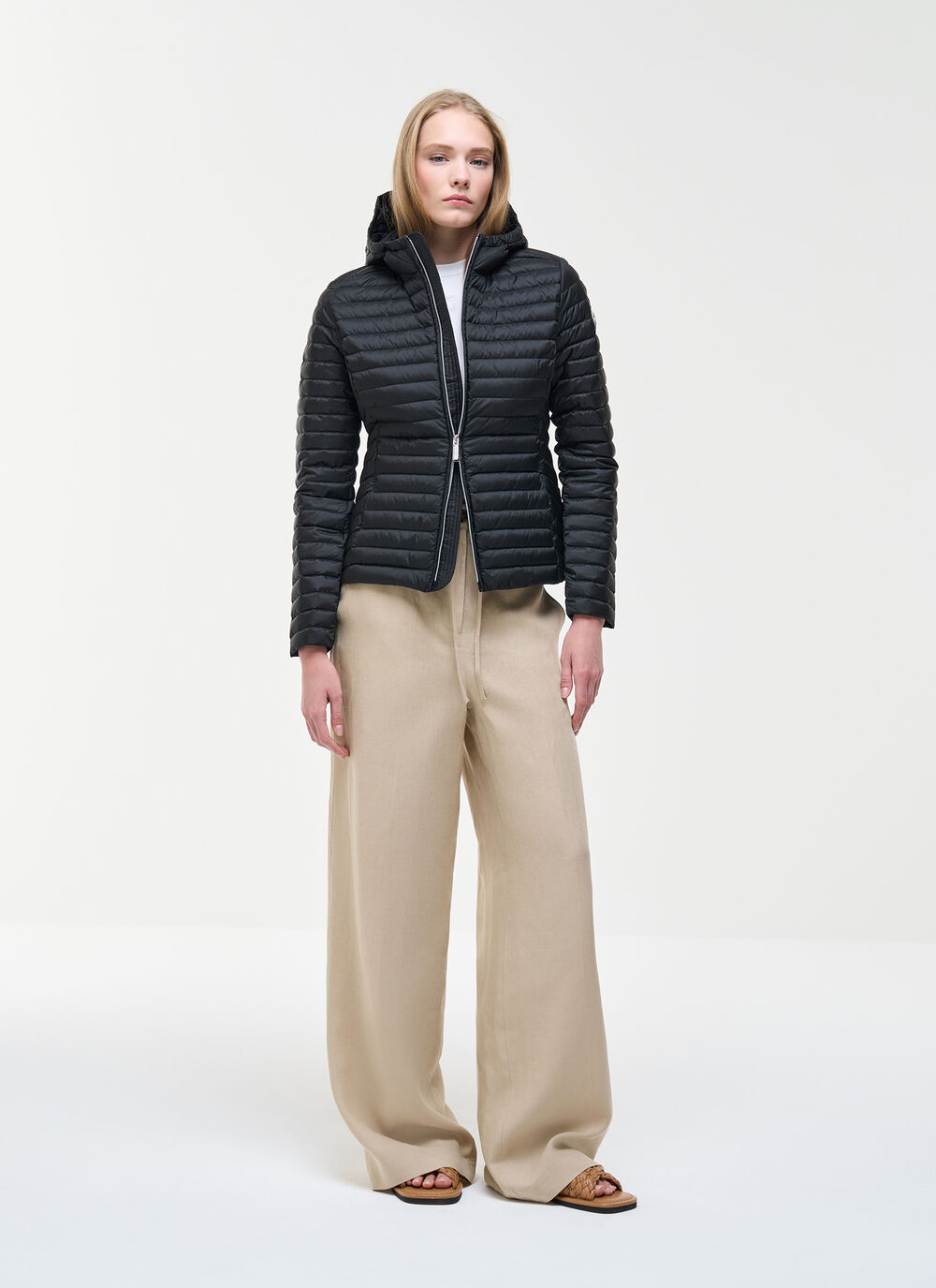 Light down jacket with hood image number 0