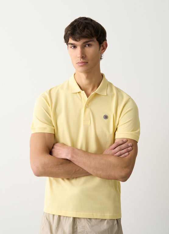 Piqu&eacute; polo-shirt with ribbed trims