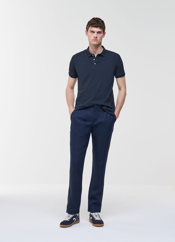 Stretch piqu&eacute; polo shirt