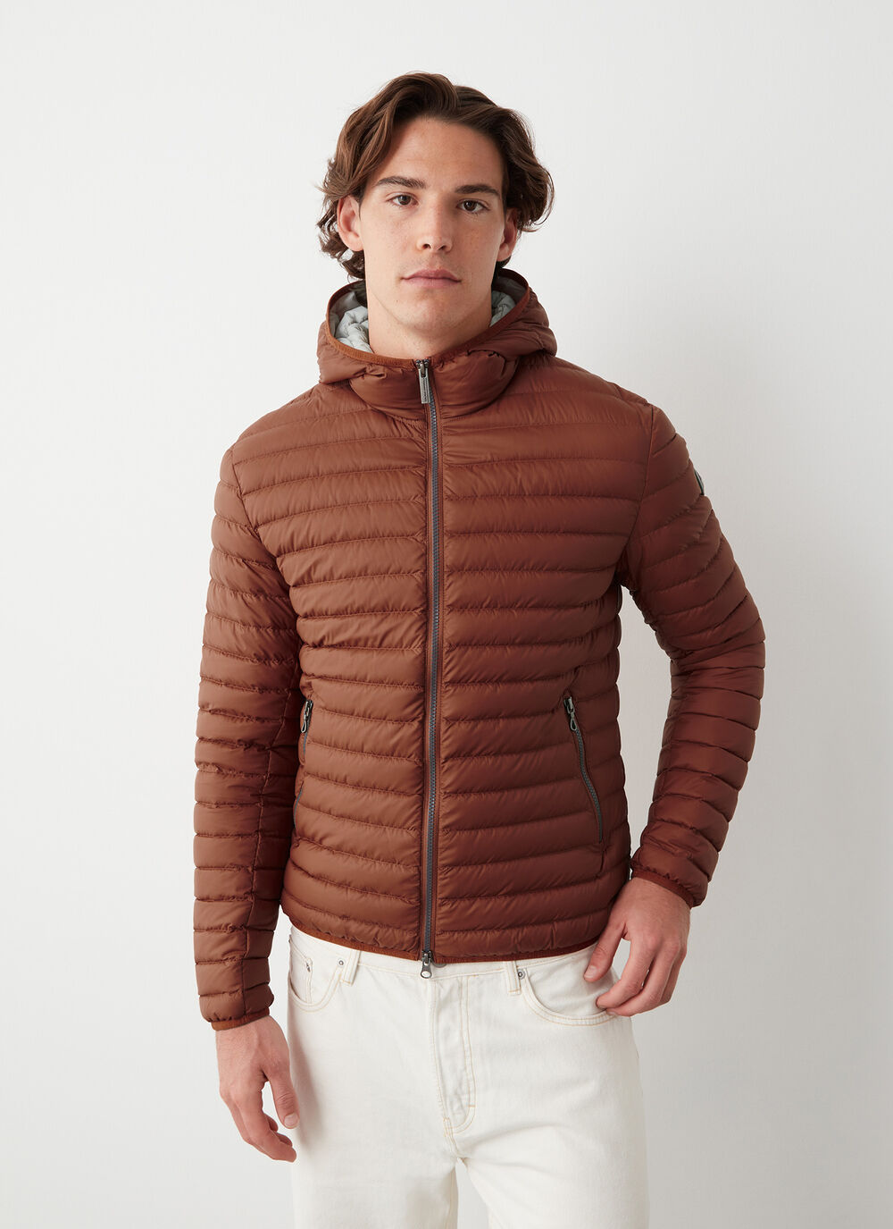 Leichte Daunenjacke mit Kapuze image number 1