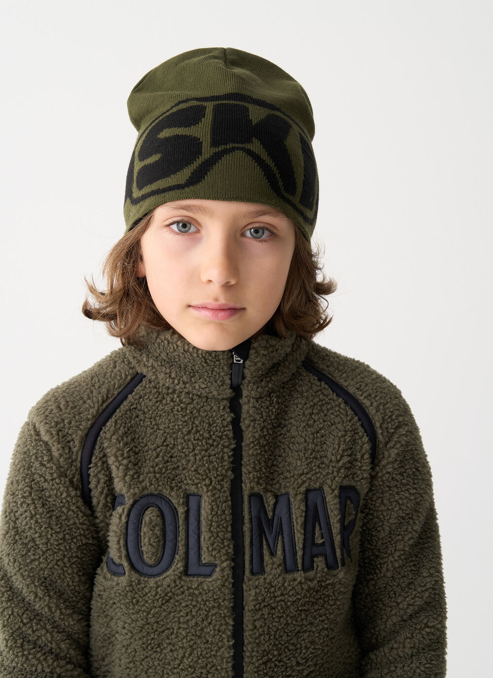 Boy's hat with jacquard print image number 0