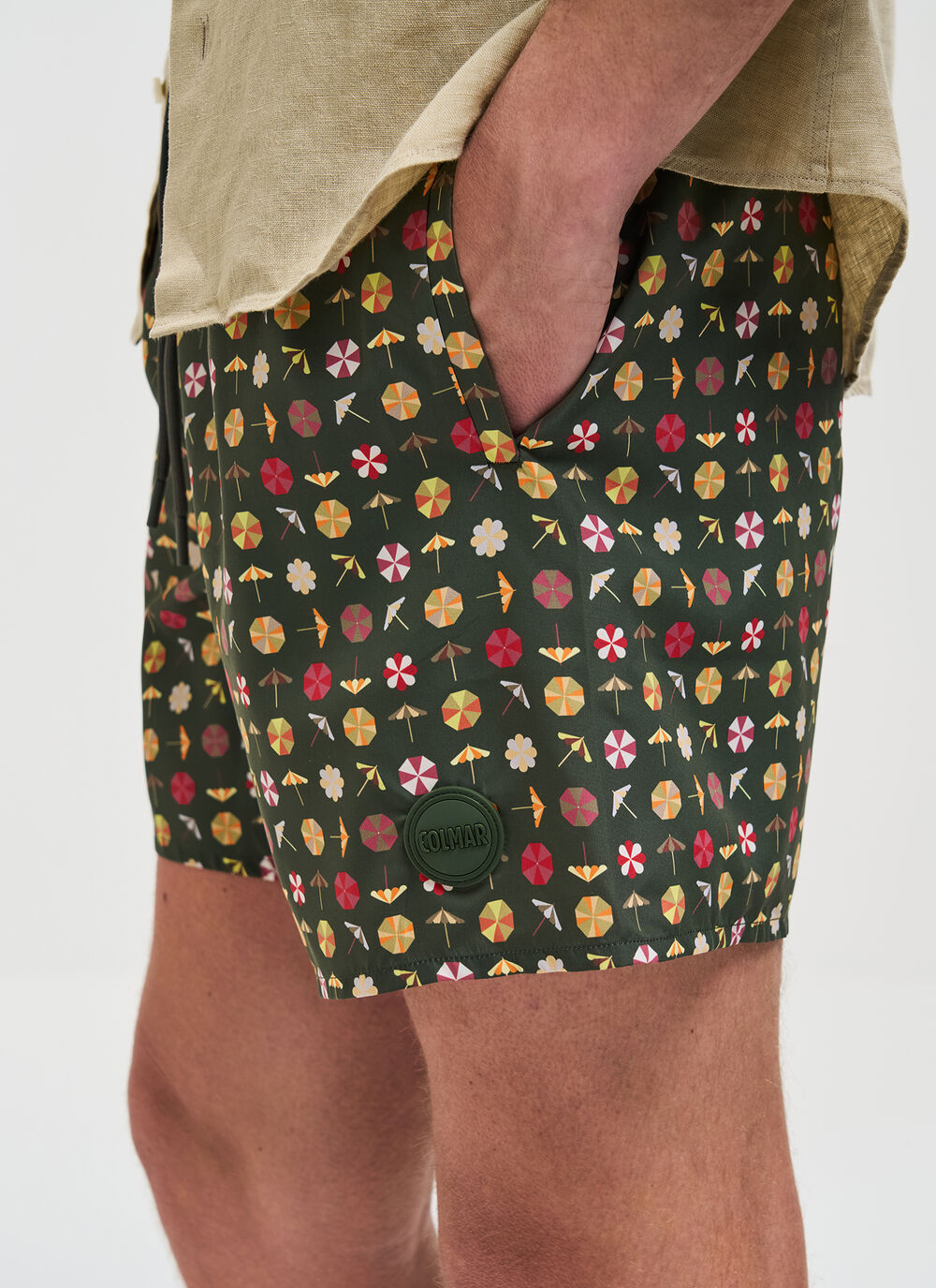 Patterned swimming trunks image number 3