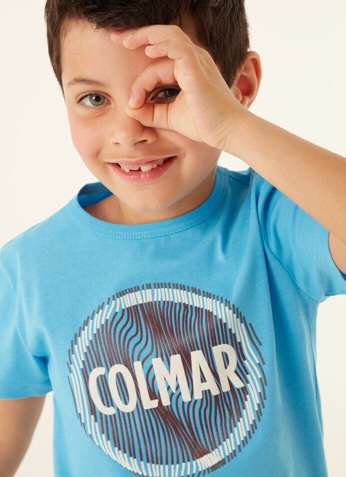 Cotton T-shirt with 3D effect print - Colmar