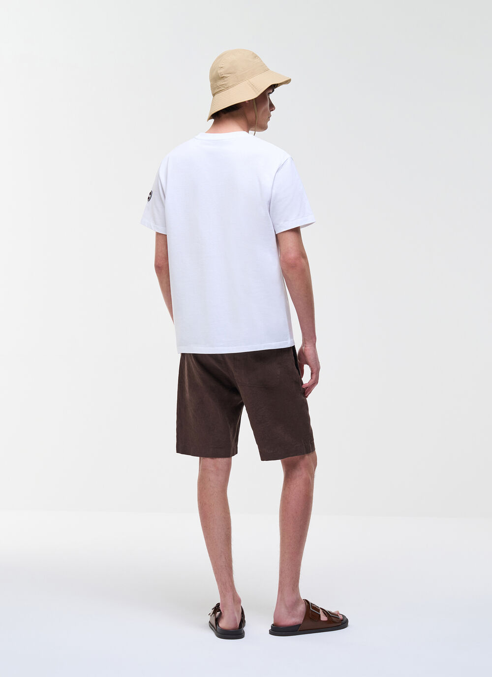 T-shirt logot&eacute; en coton piqu&eacute; image number 3