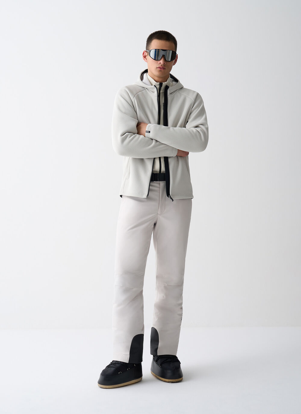 Knit fleece ski hoody image number 0