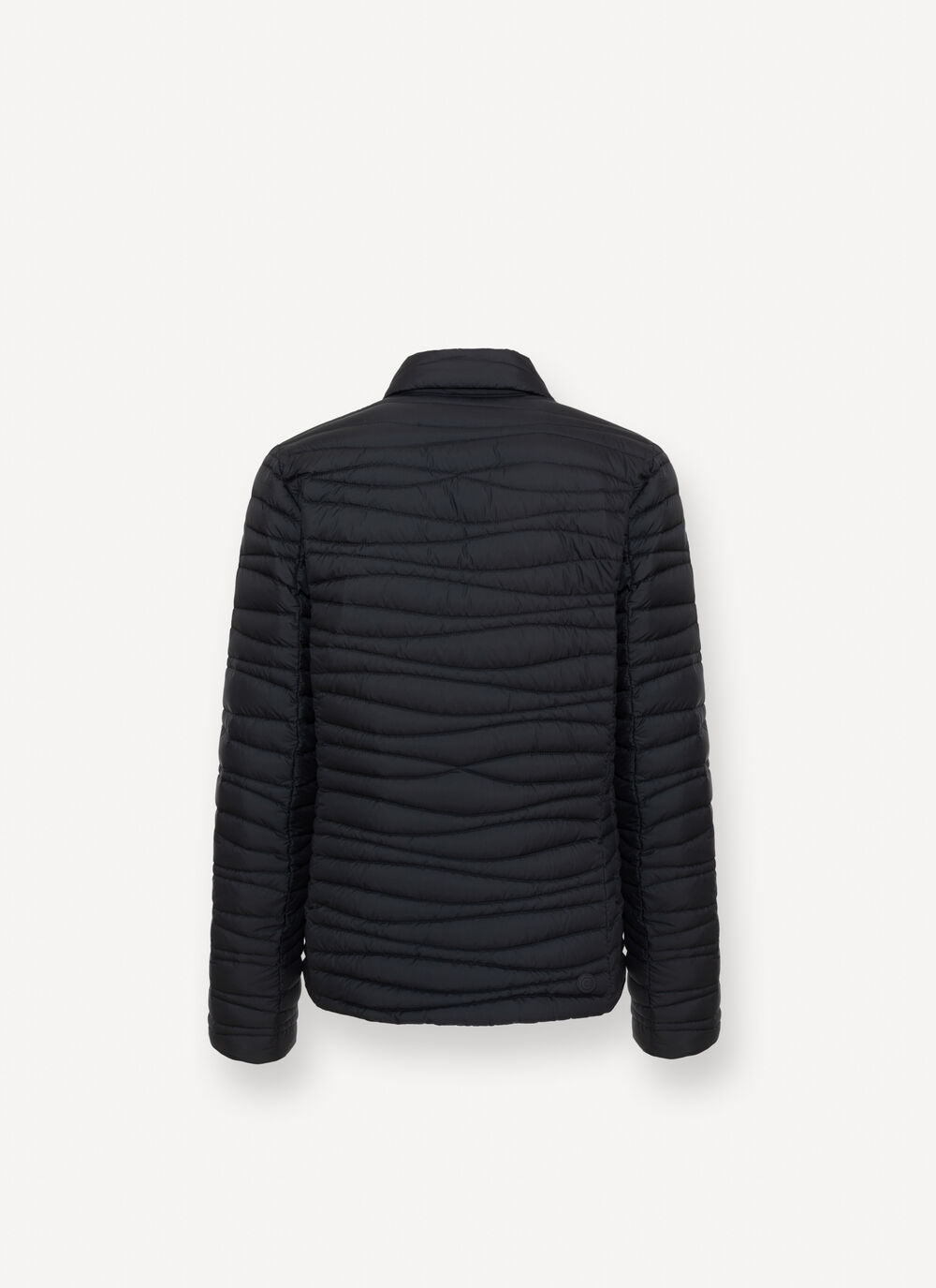 Down-padded blazer with wavy quilting image number 5