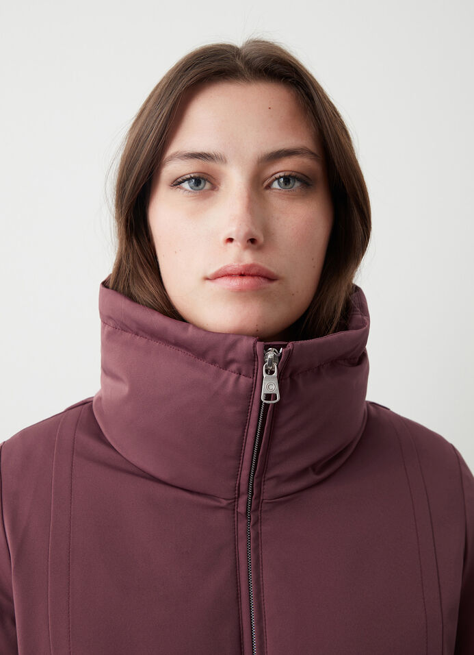 Waterproof fabric down jacket with belt image number 3