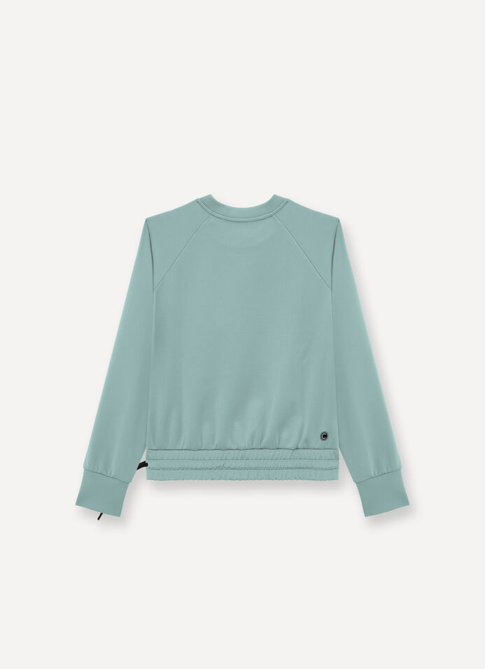 Stretch crew-neck sweatshirt image number 5