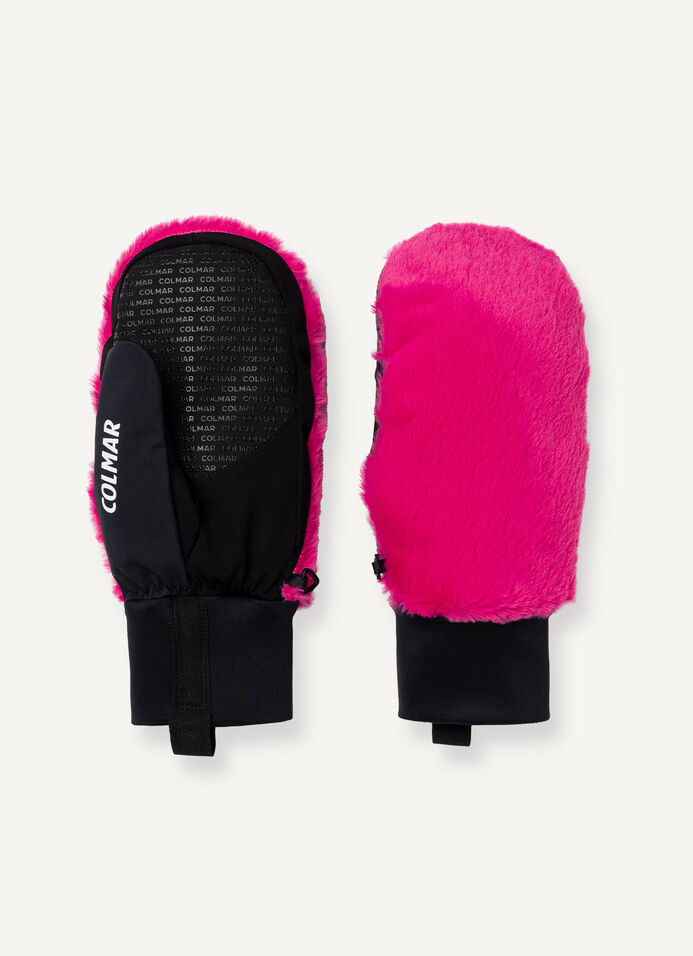 Women’s plush ski mittens image number 0