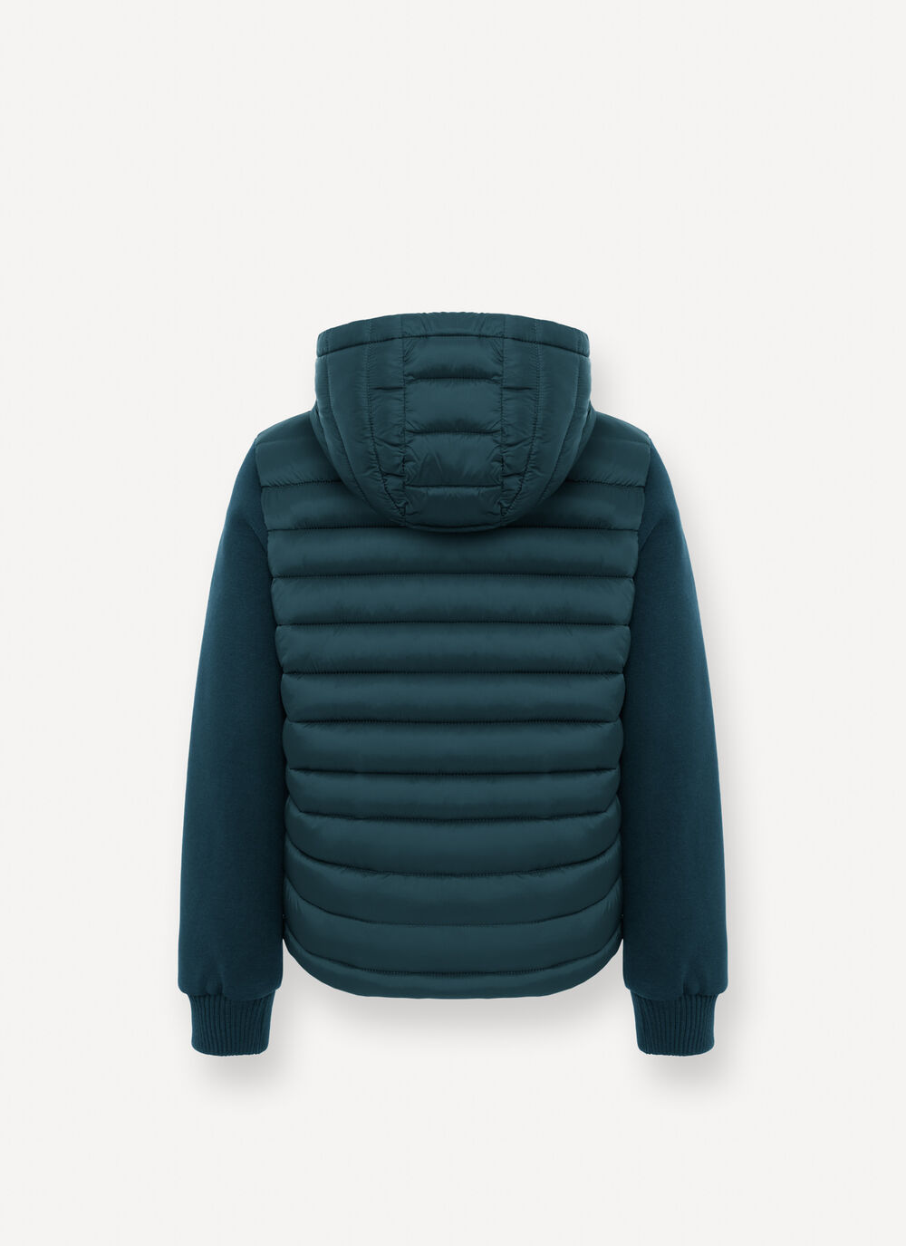 Unisex wadded hybrid jacket