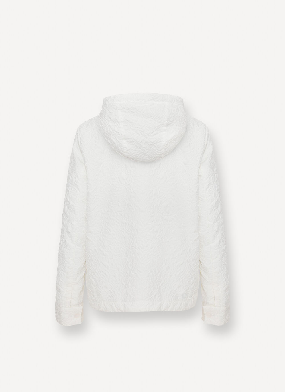 Embossed hooded jacket image number 5