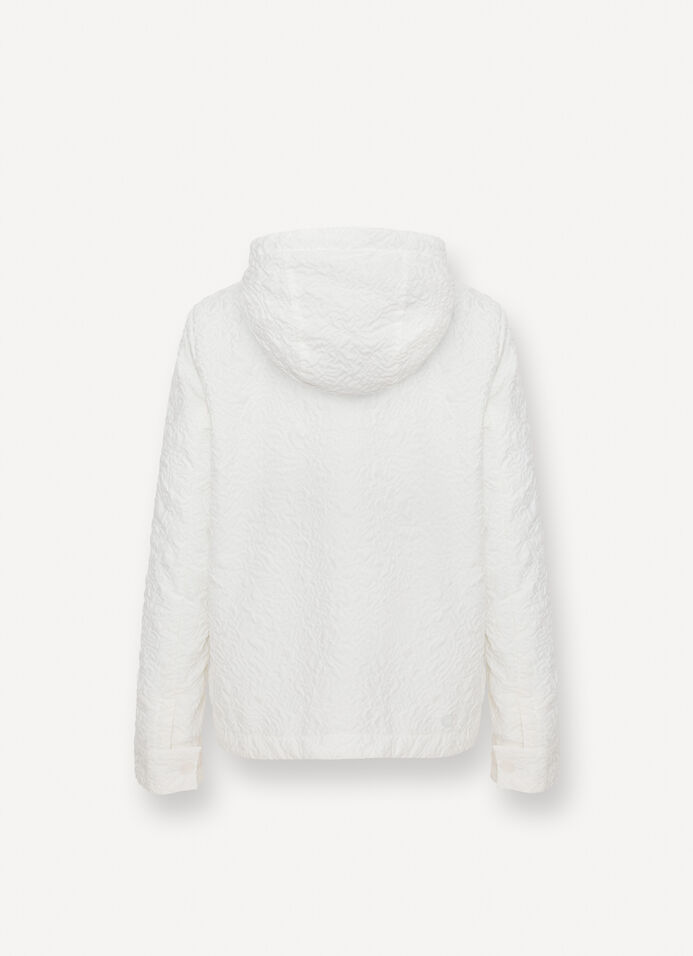 Embossed hooded jacket image number 5