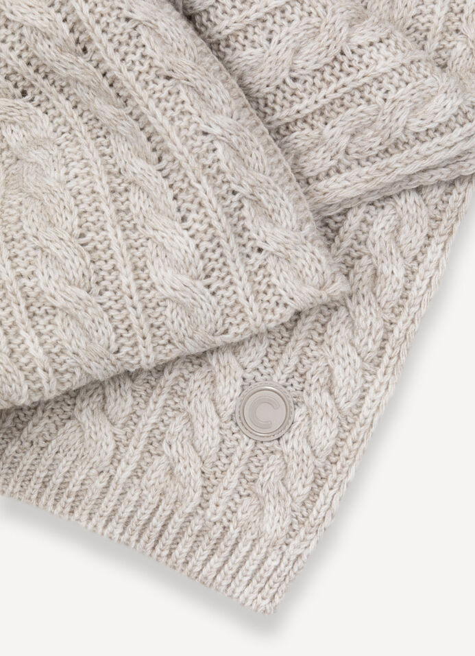 Unisex cable-knit scarf image number 2