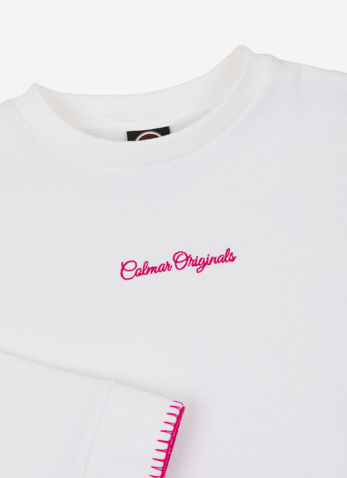 Crew-neck sweatshirt with embroidery image number 6