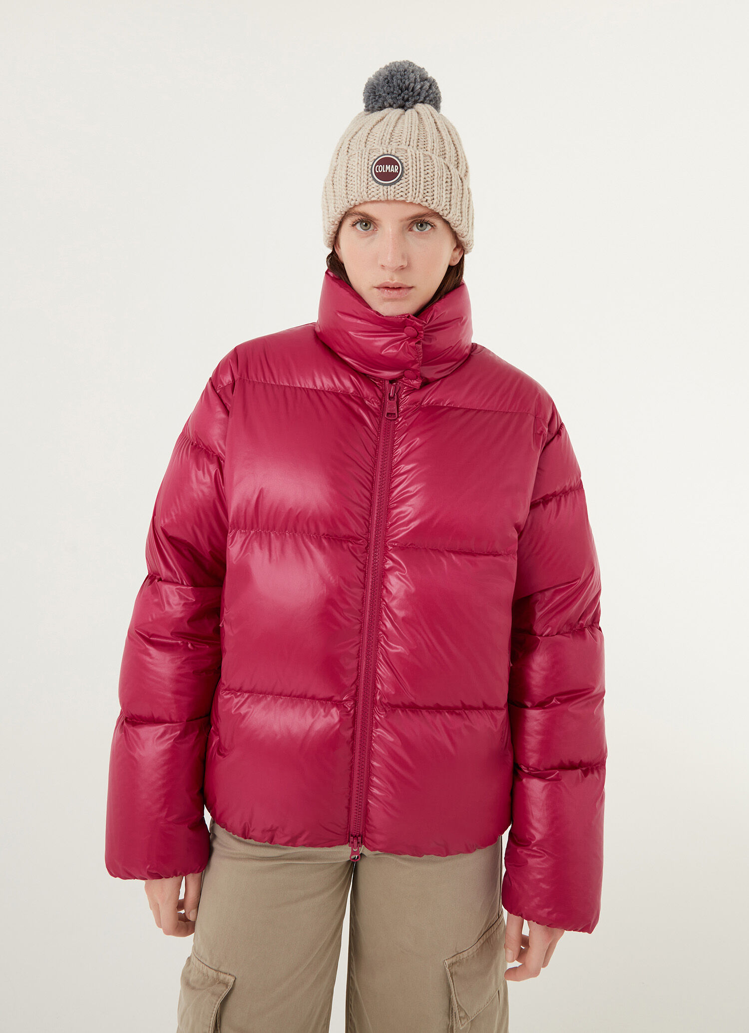 Super-padded puffy down jacket with high collar - Colmar
