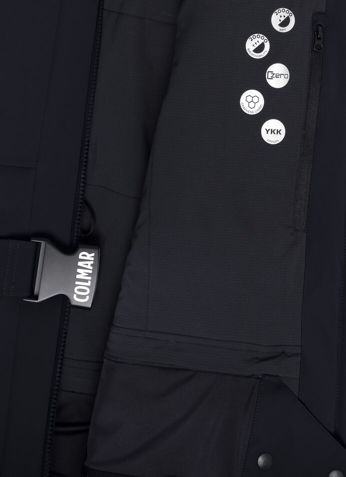 Shaped ski jacket with belt image number 6