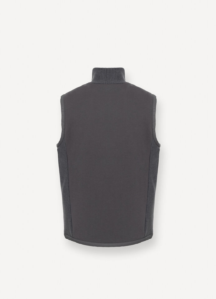 Vest with rib-knit inserts  image number 5
