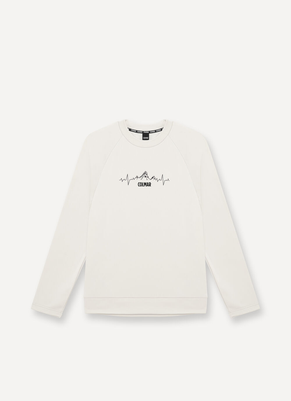 Printed crew-neck stretch ski fleece image number 3