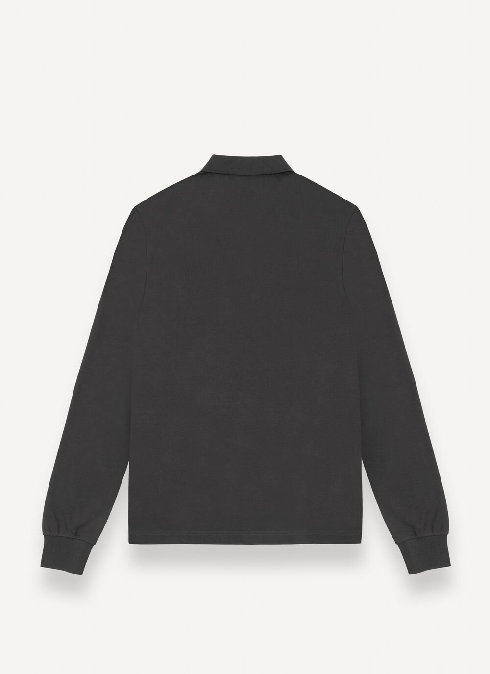 Long-sleeved polo shirt in stretch piqu&eacute; image number 4