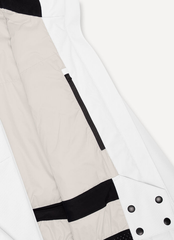 Two-tone ski jacket with fur image number 6