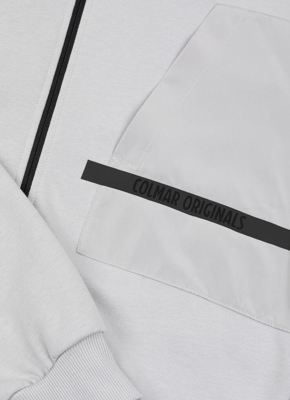 Full-zip sweatshirt with nylon details image number 5