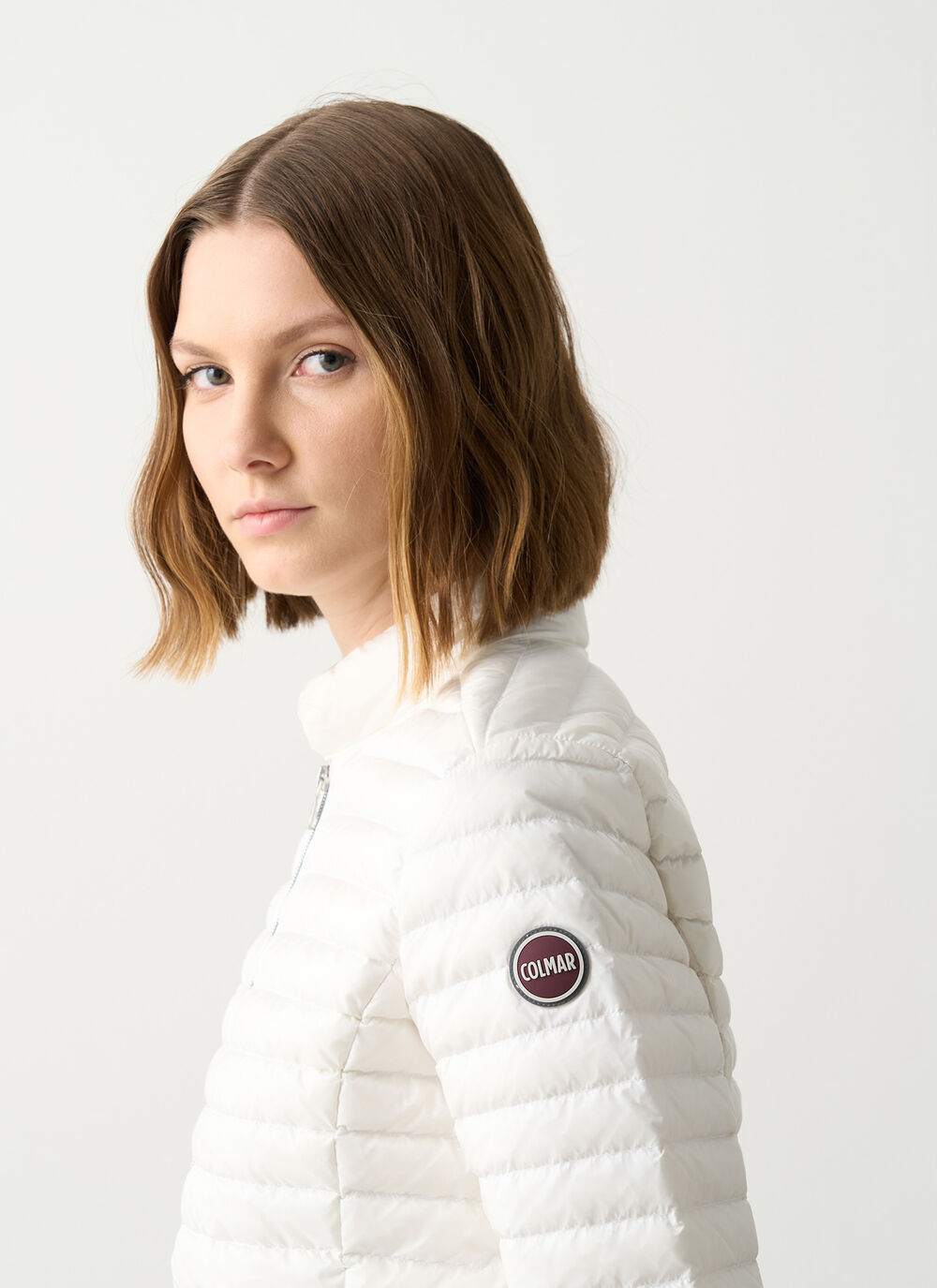 Padded collar down jacket image number 2