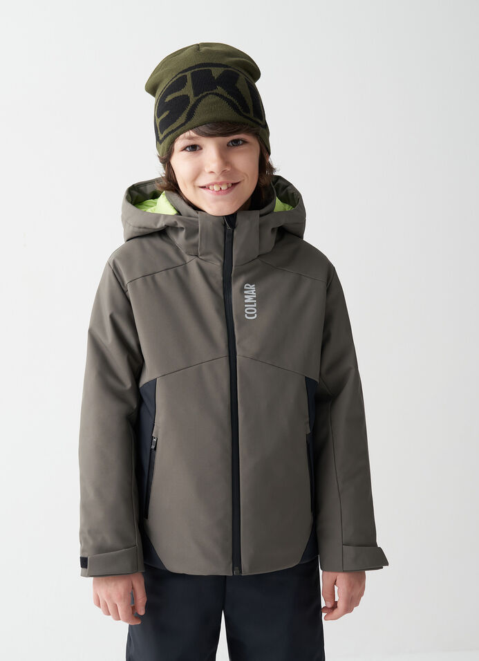 Boy's colour-block ski jacket image number 1