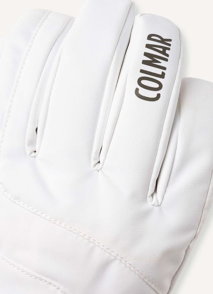 Women's ski gloves with faux fur trim image number 1