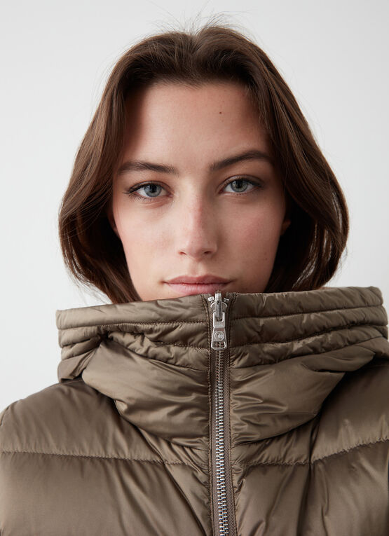 Wende-Daunenjacke mit Kapuze