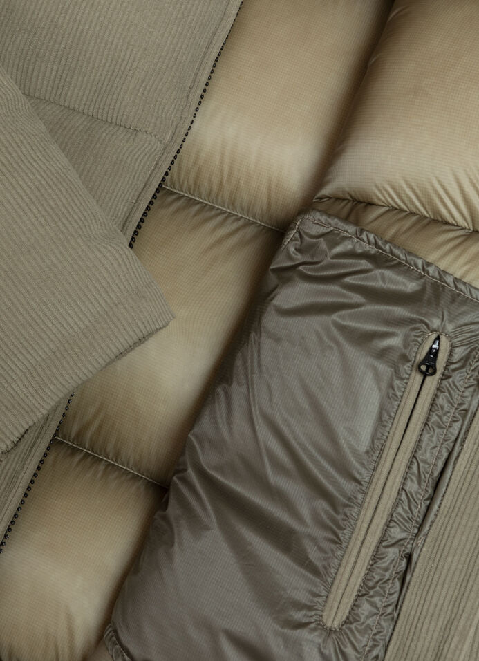 Waterproof corduroy down jacket image number 6
