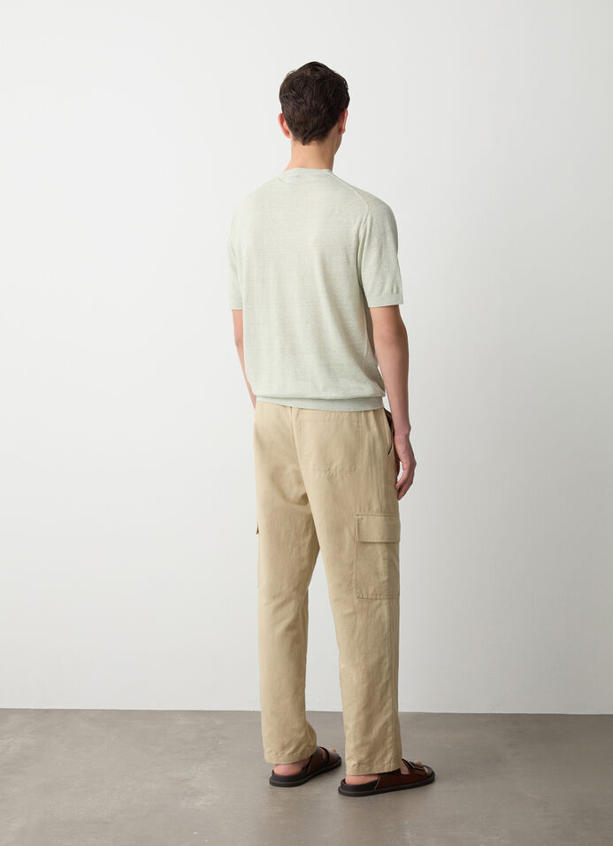 Lightweight linen and cotton sweater image number 3
