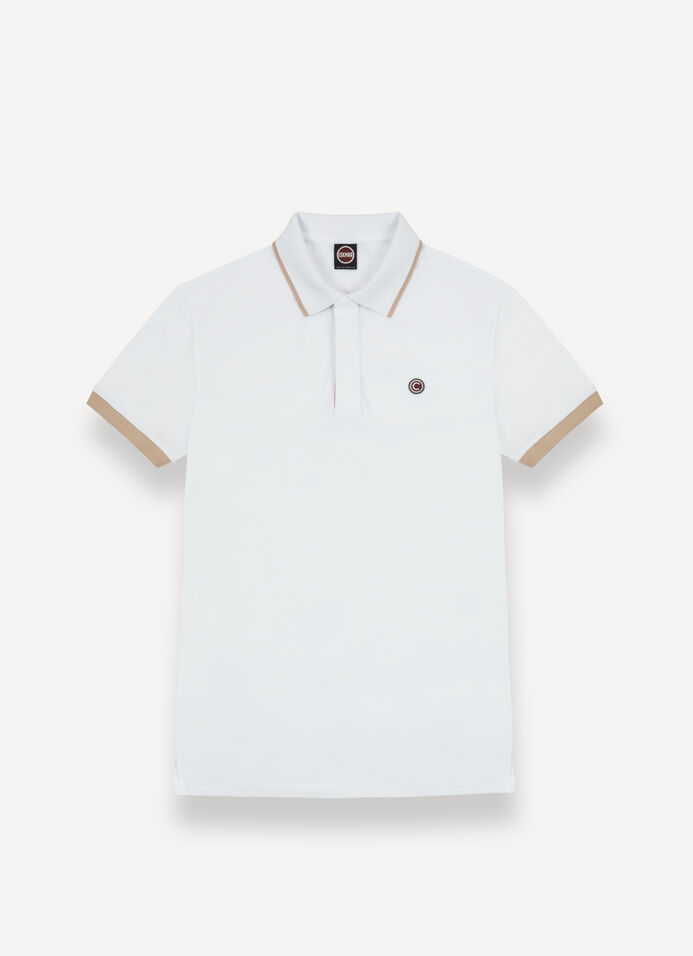 Poloshirt aus Piqué mit zweifarbigen Details image number 4
