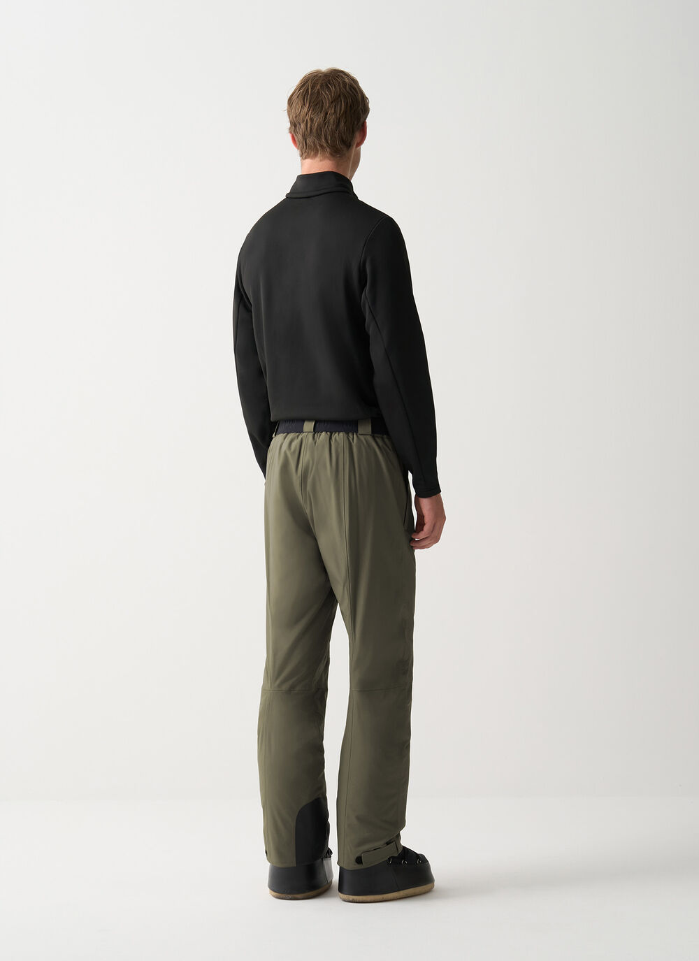 Padded ski pants with belt image number 3